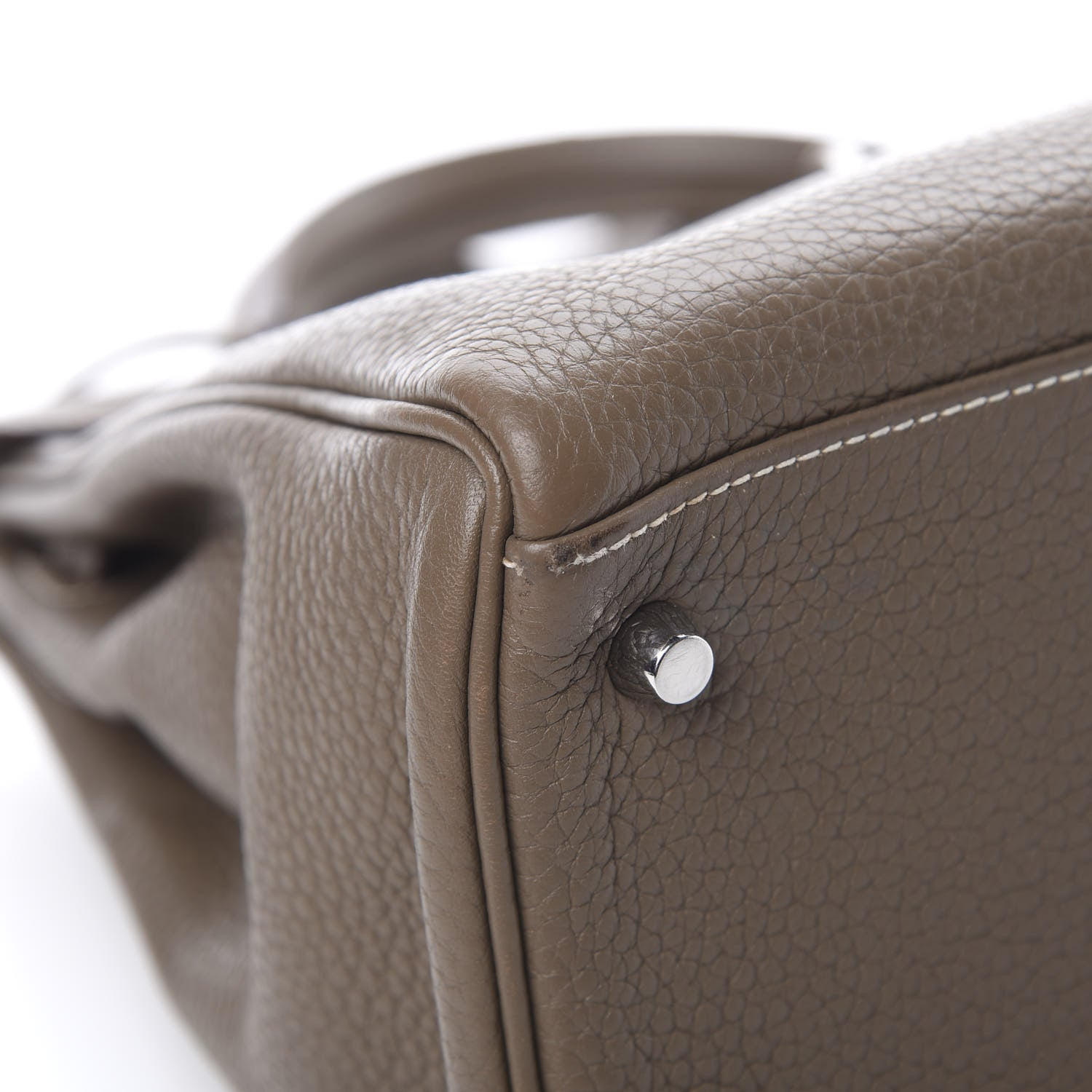 Hermes Taurillon Clemence Kelly Retourne 32 Etoupe 10 of 15