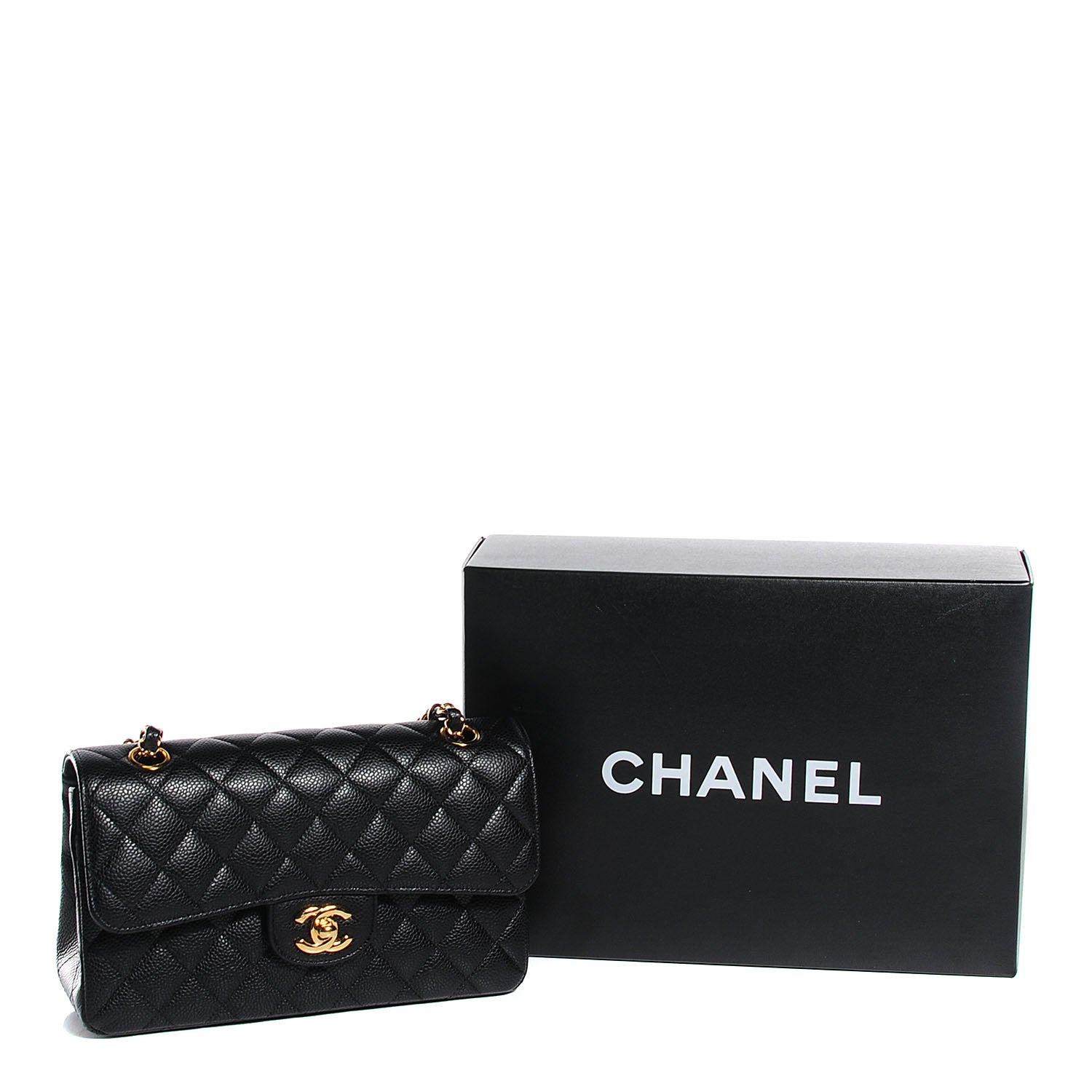 Chanel Caviar Quilted Small Double Flap Black 9 of 9
