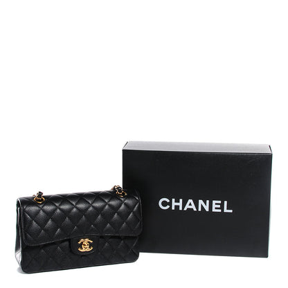 Chanel Caviar Quilted Small Double Flap Black 9 of 9
