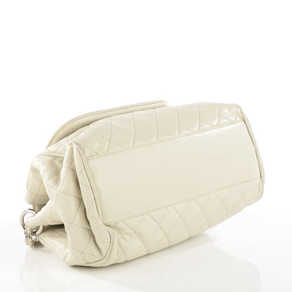 Chanel Caviar Quilted Timeless Accordion Flap Dark White 6 of 11
