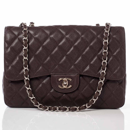 Chanel Caviar Jumbo Flap Dark Brown 1 of 10