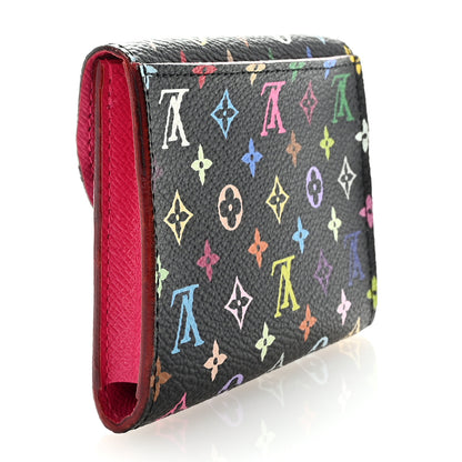 Louis Vuitton Monogram Multicolor Business Card Holder Black Grenade 3 of 7
