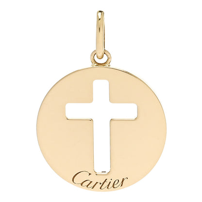 Cartier 18K Yellow Gold Cross Symbol Pendant 1 of 5