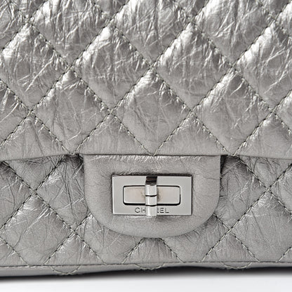 Chanel Metallic Aged Calfskin 2.55 Reissue 225 Flap Silver 8 of 11