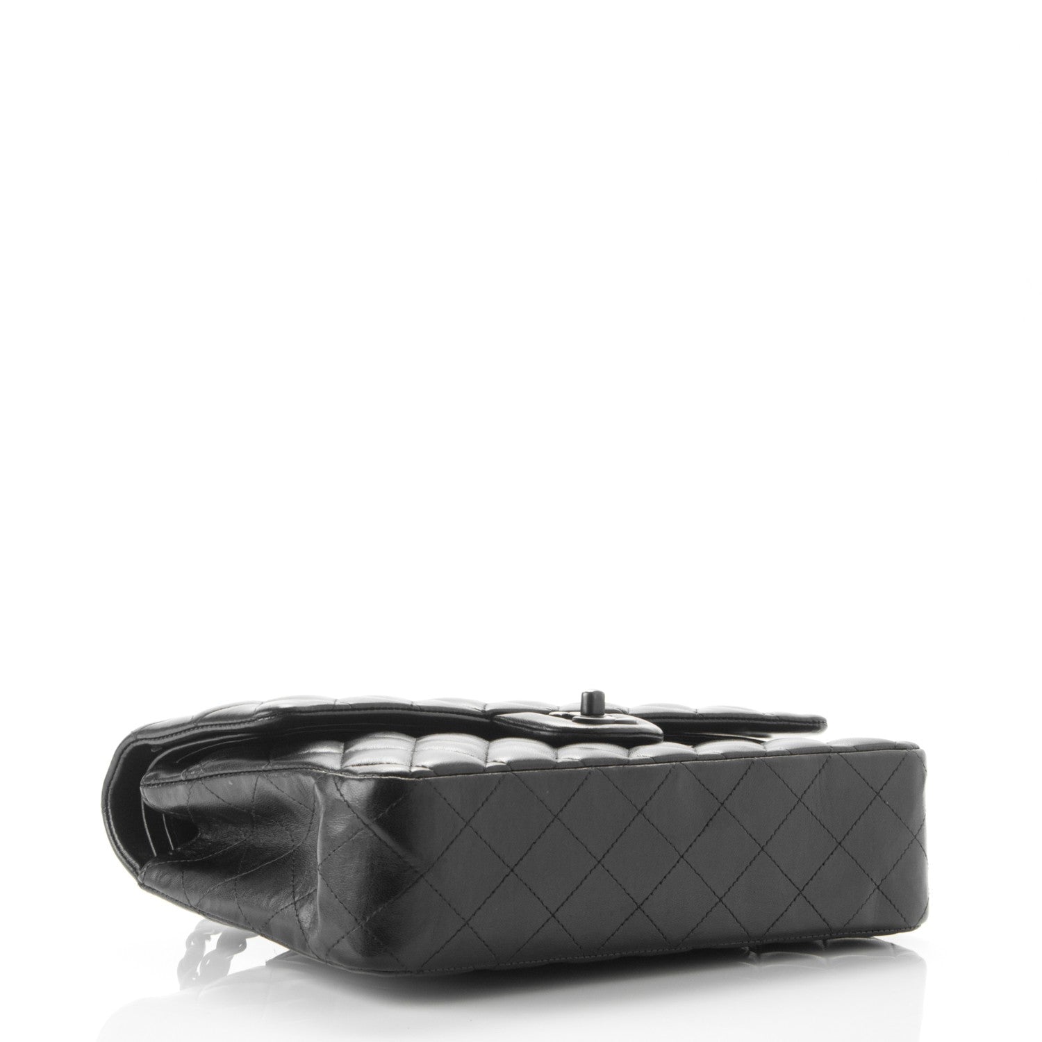 Chanel Lambskin Quilted Medium Double Flap Black 4 of 9