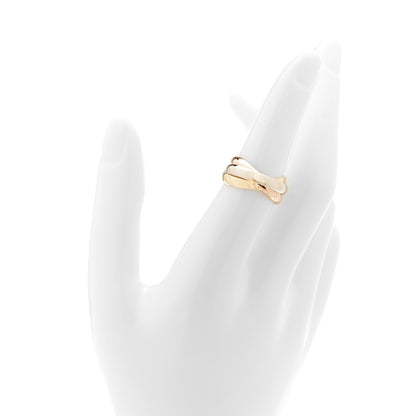 Cartier 18K Pink Yellow White Gold Classic Les Must De Cartier Trinity Ring 52 6 4 of 10