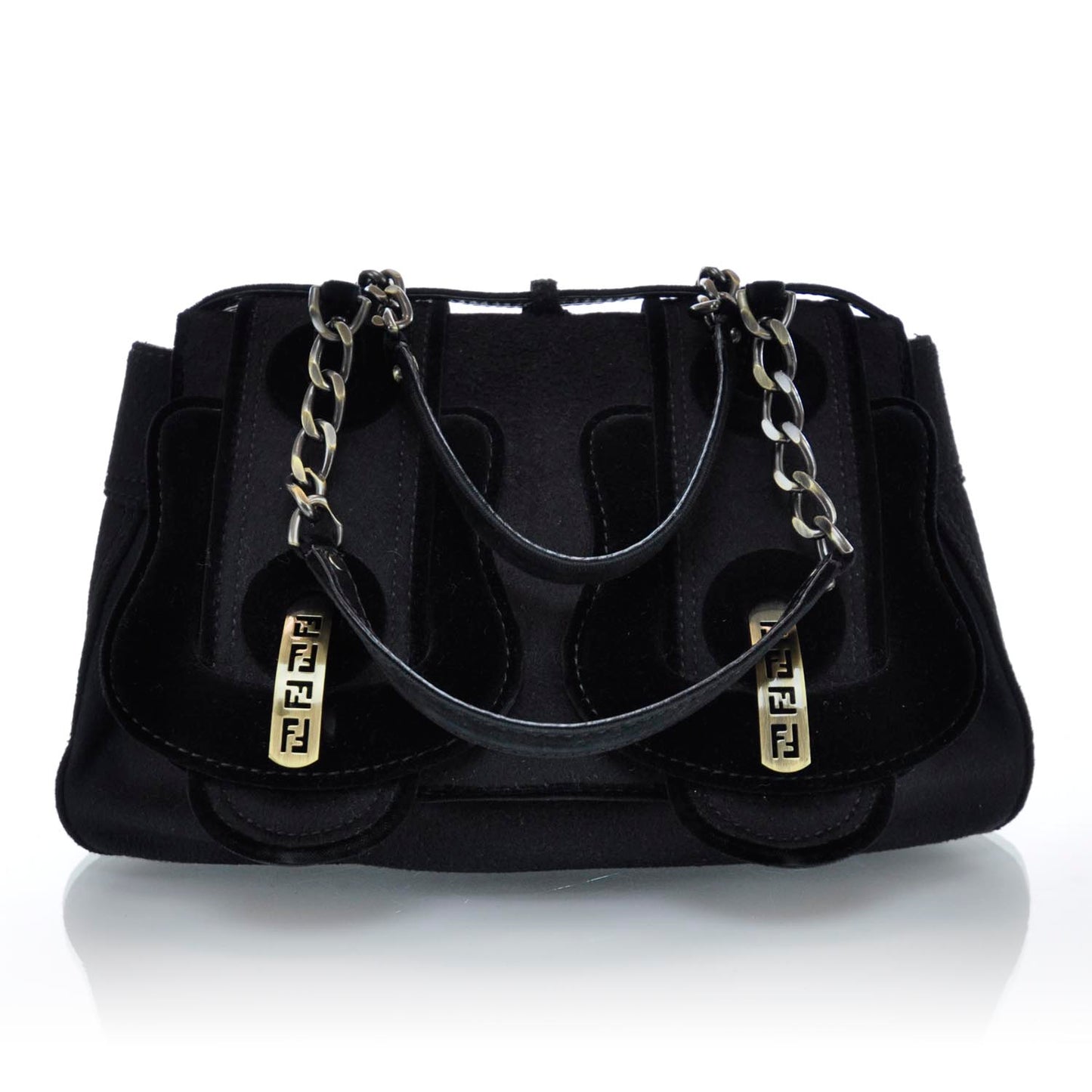 Cashmere Velvet B Bag Black