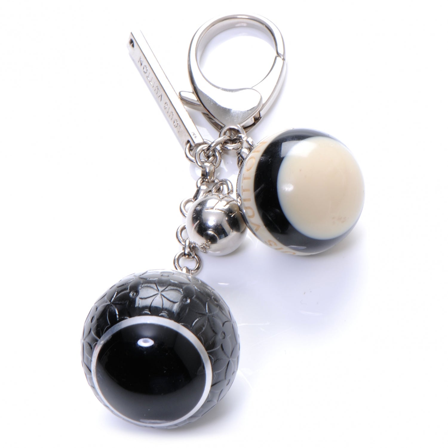 Louis Vuitton Mini Lin Croisette Bag Charm Black 1 of 4