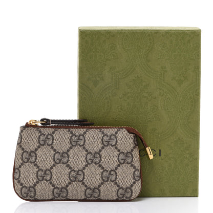 Gucci GG Supreme Monogram Key Case Brown 10 of 10