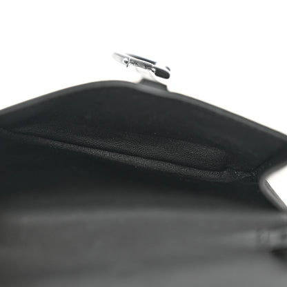 Christian Dior Ultra Matte Calfskin Nano Saddle Chain Pouch Black 5 of 11