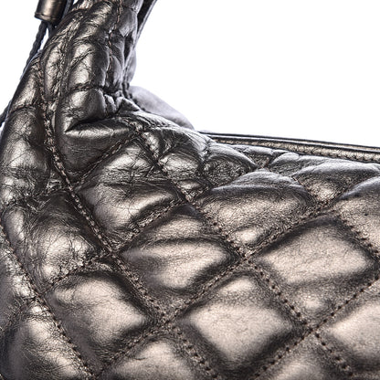Burberry Metallic Calfskin Quilted Hoxton Hobo Nickel 12 of 16