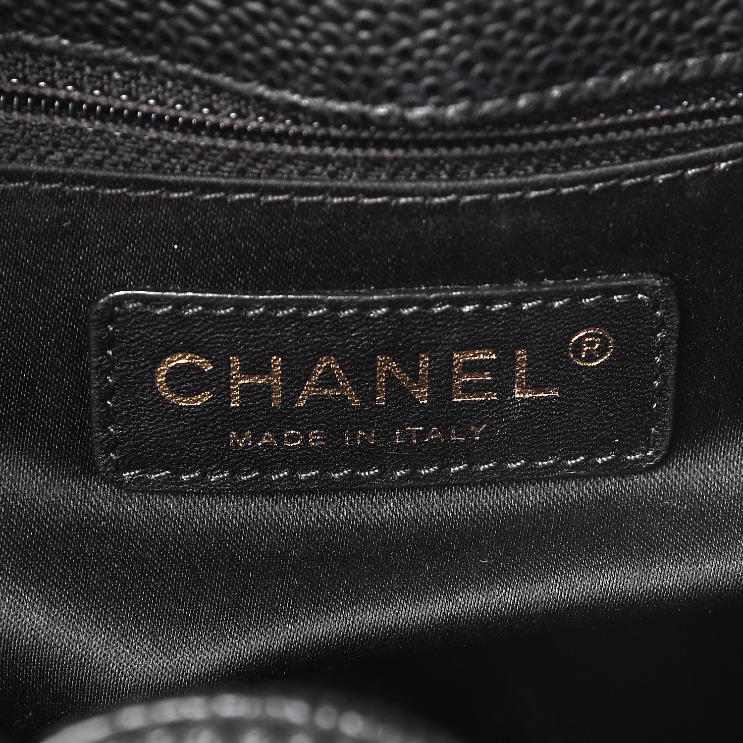 Chanel Caviar Quilted Petit Shopping Tote PST Black 6 of 7