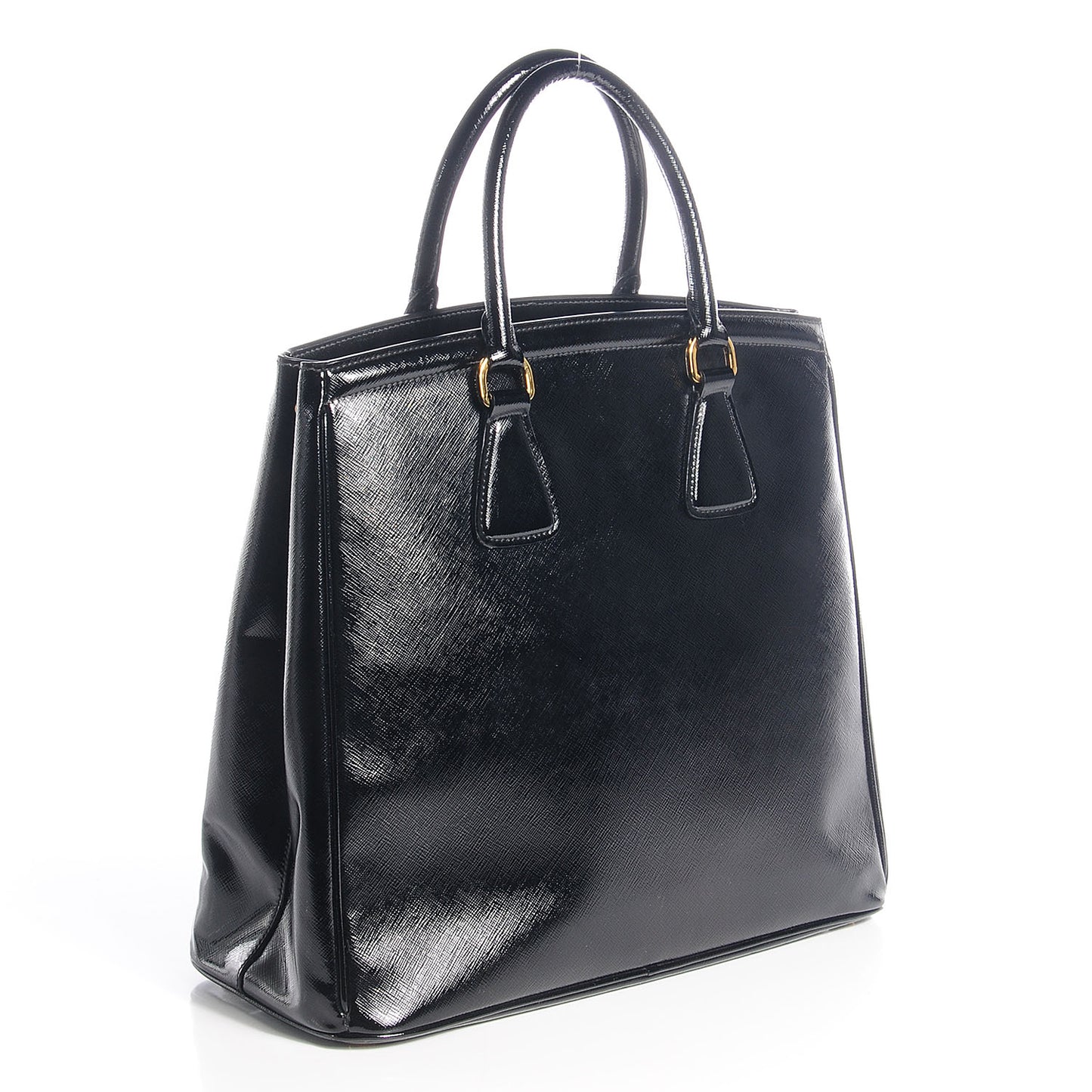 Saffiano Vernice Parabole Tote Black