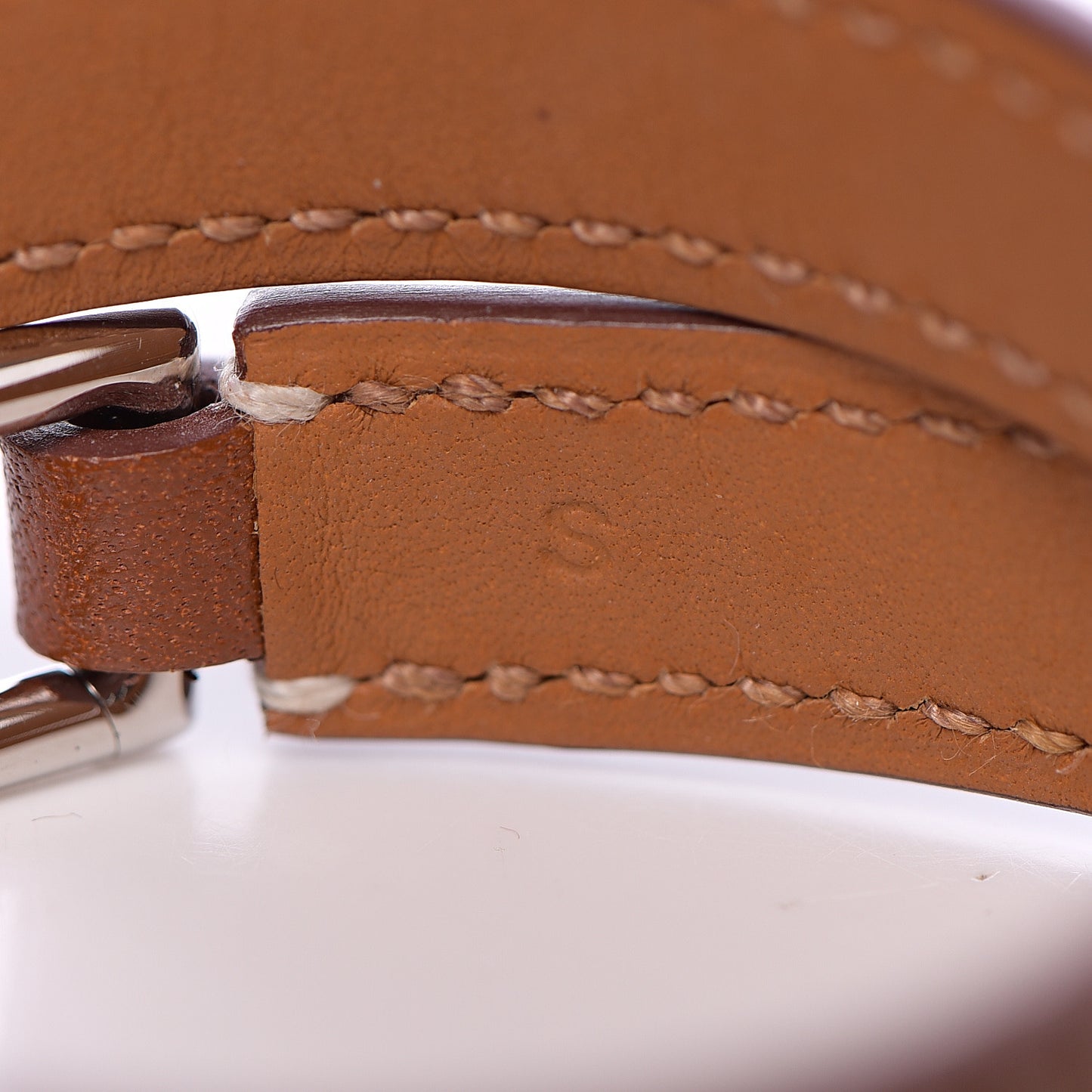 Barenia Rivale Double Tour Bracelet S Fauve