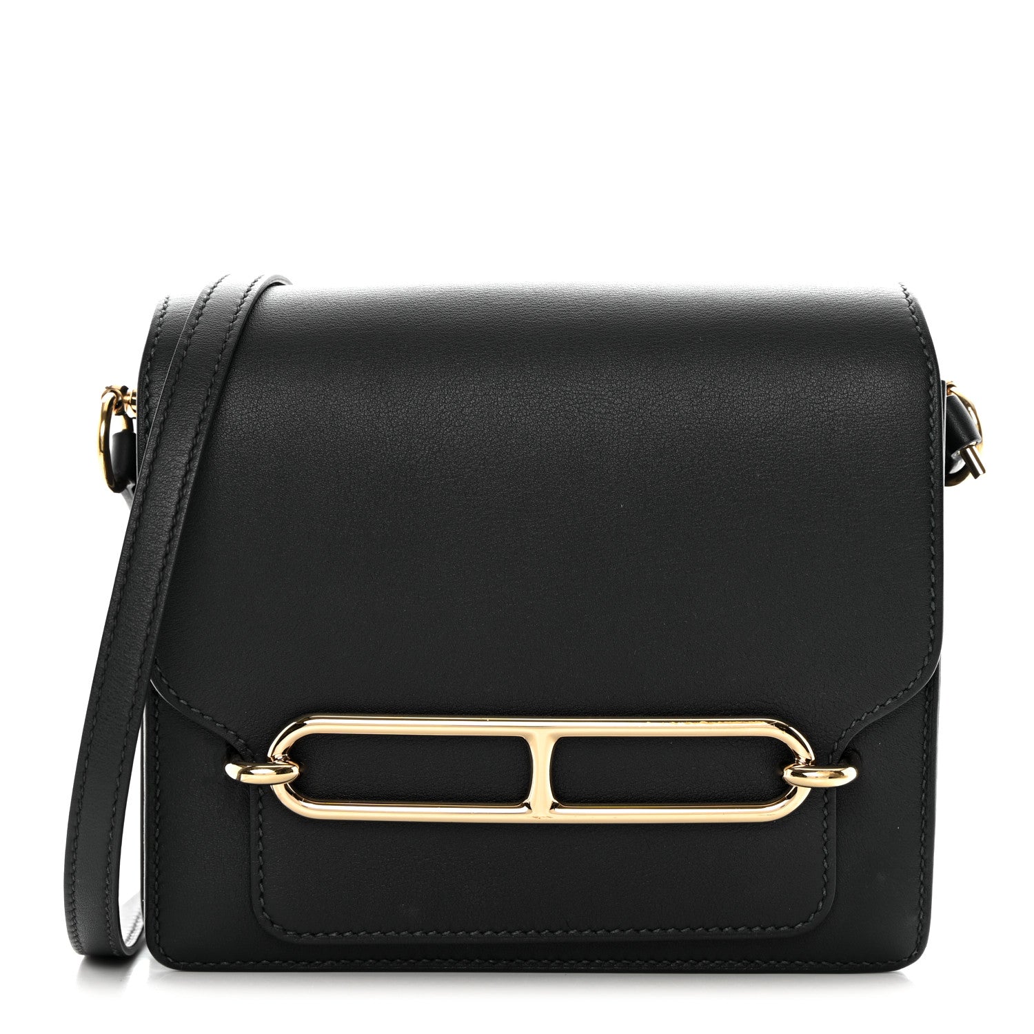 Hermes Swift Mini Sac Roulis Black 1 of 16