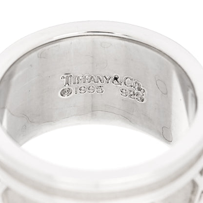 Tiffany Sterling Silver 12mm Atlas Band Ring 55 7.25 4 of 4