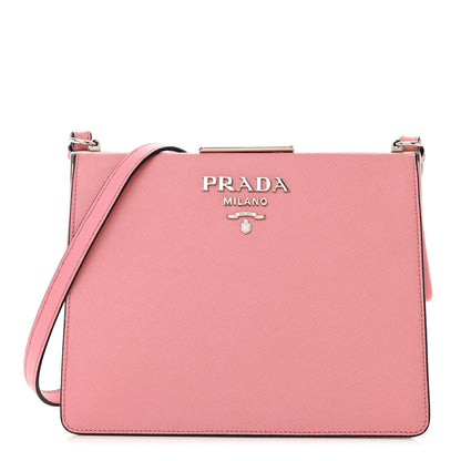 Prada Saffiano City Calf Light Frame Bag Pink 1 of 10