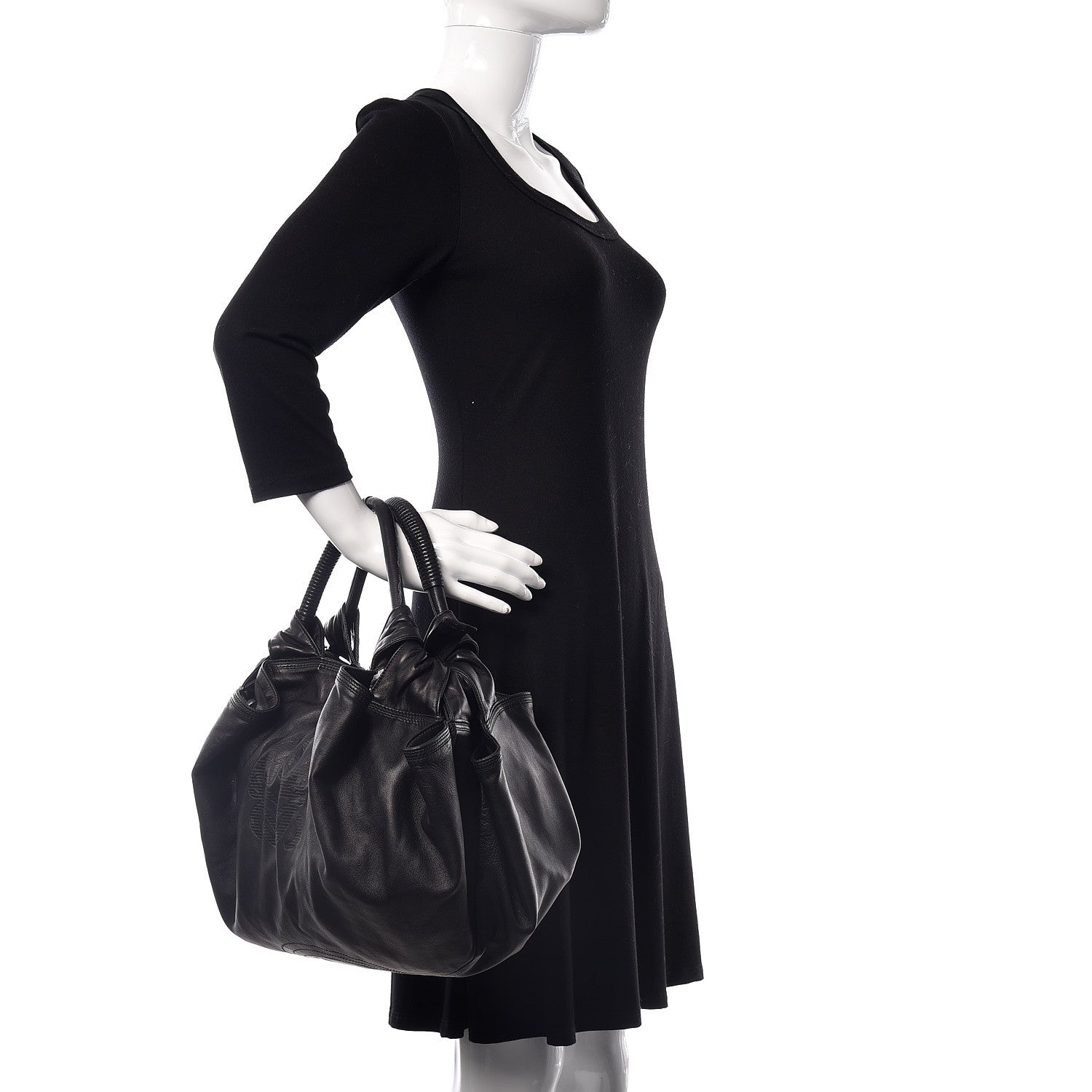 Loewe Nappa Aire Shoulder Bag Black 2 of 20