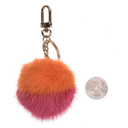 Louis Vuitton Mink Fluo Bubble Bag Charm Key Holder Orange 2 of 5