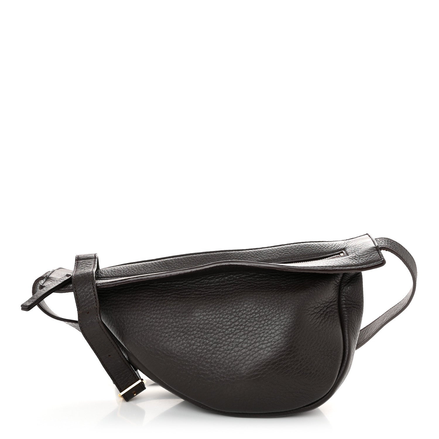 The Row Deerskin Small Slouchy Banana Bag Espresso 1 of 11