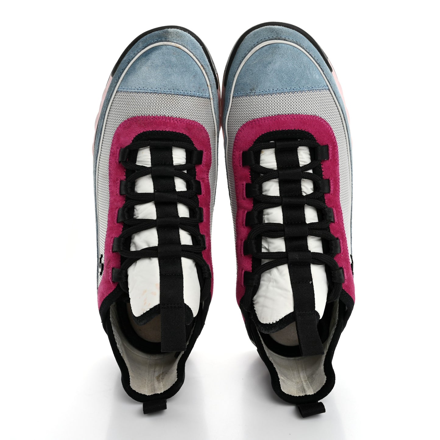 Fabric Suede CC Sneakers 41 Light Grey Light Blue Fuchsia