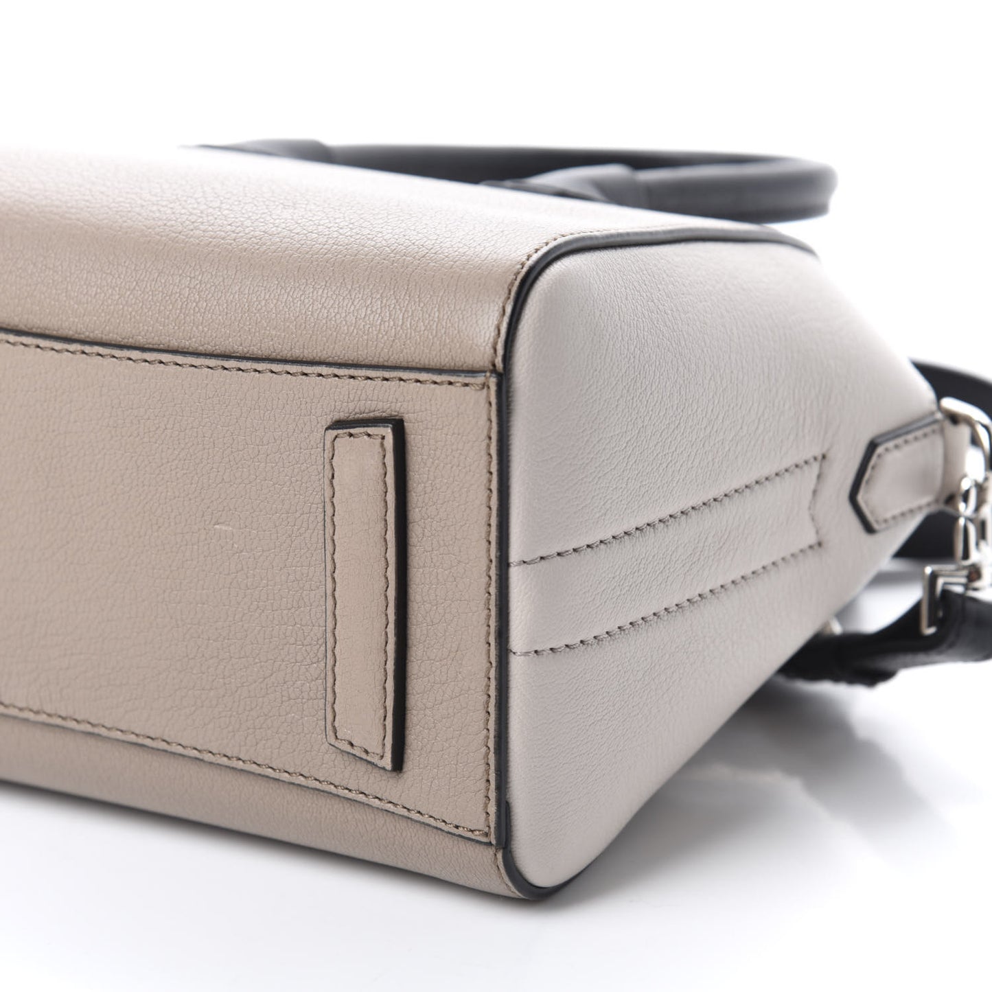 Sugar Goatskin Mini Tri-Color Antigona Linen