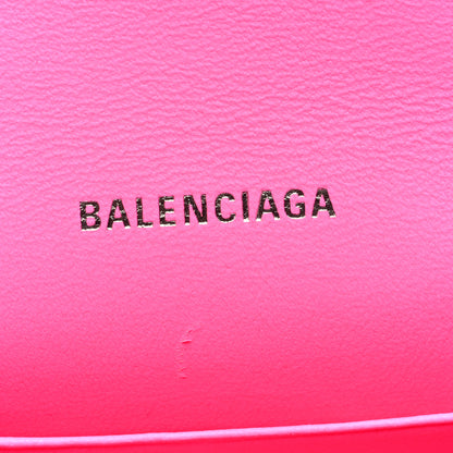 Balenciaga Shiny Box Calfskin XS Hourglass Wallet On Chain Fluo Pink 6 of 9