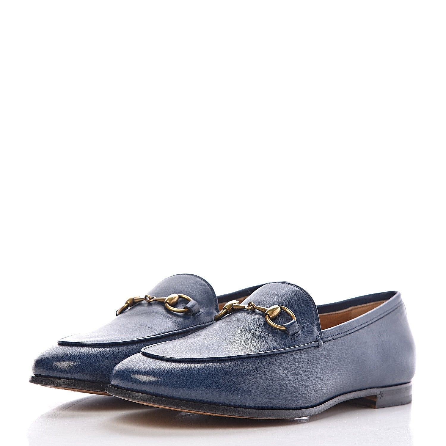 Gucci Malaga Kid Womens Jordaan Loafers 37 Blue Agata 3 of 9