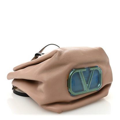 Valentino Garavani Vitello Ayers VLogo Bucket Bag Rose Cannelle 4 of 10