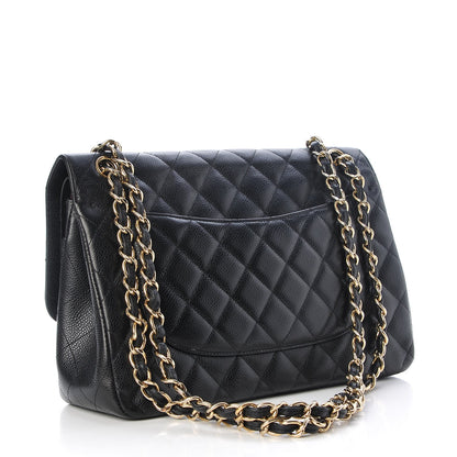 Chanel Caviar Quilted Jumbo Double Flap Black 4 of 16
