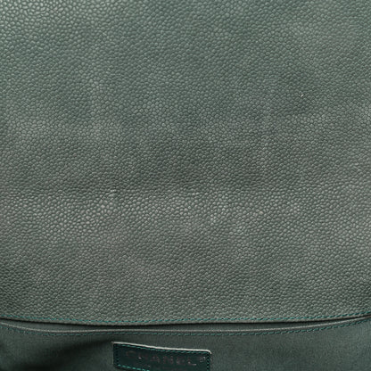 Chanel Iridescent Caviar Quilted Medium Boy Flap Green 13 of 21