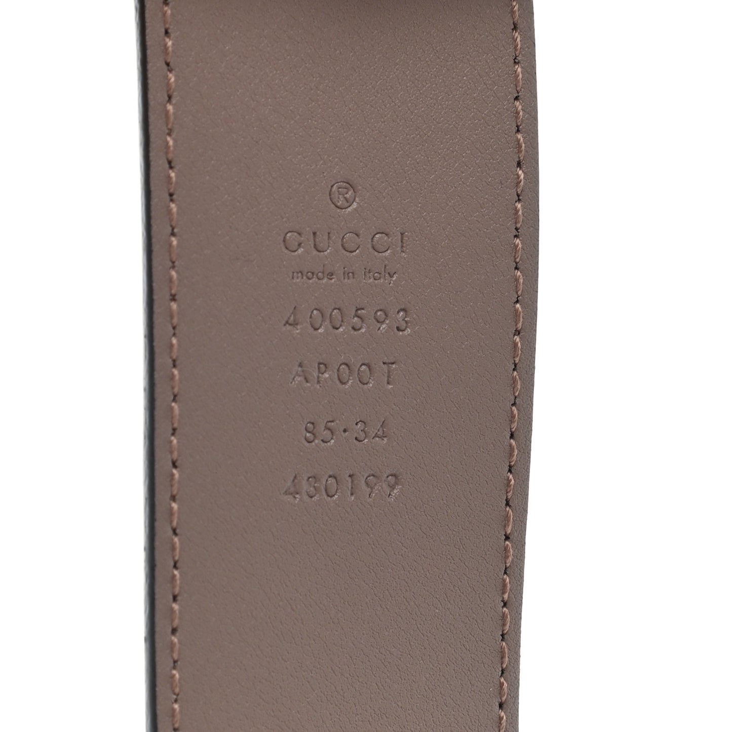 Calfskin Double G 40mm Belt 85 34 Porcelain Rose