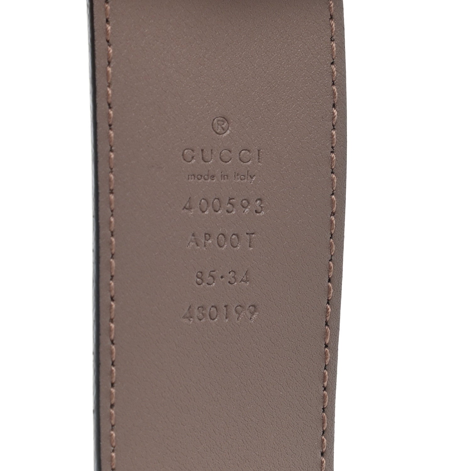 Gucci Calfskin Double G 40mm Belt 85 34 Porcelain Rose 5 of 6