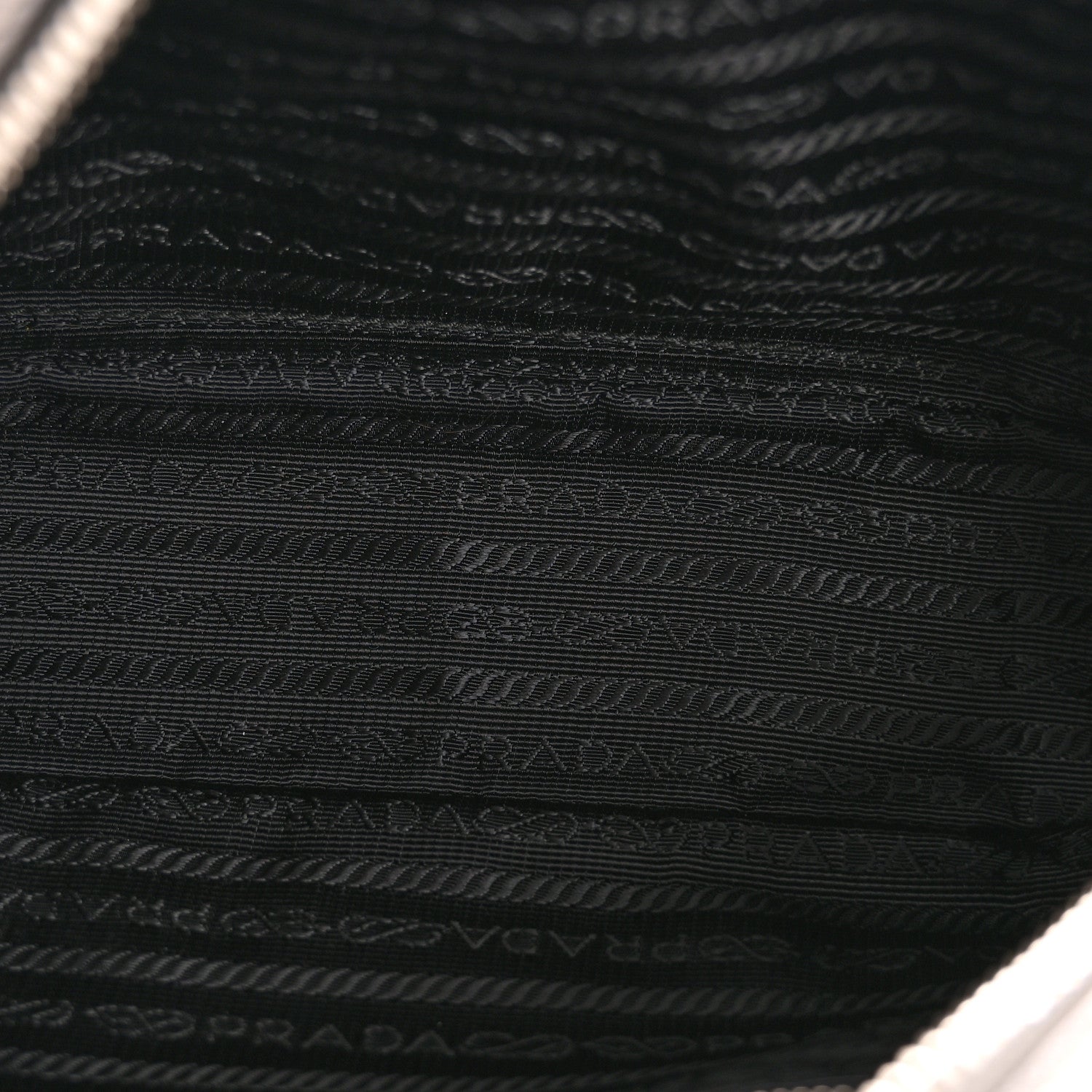 Prada Metallic Vitello Daino Camera Crossbody Bag Acciaio 5 of 12