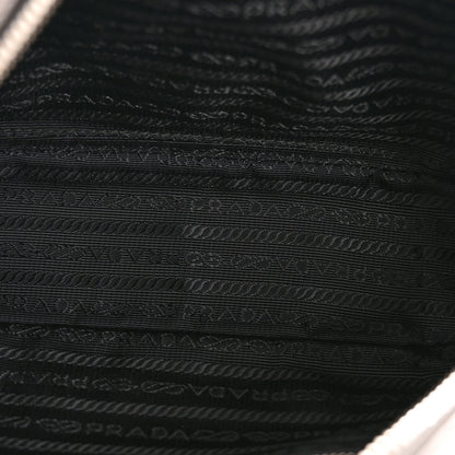 Prada Metallic Vitello Daino Camera Crossbody Bag Acciaio 5 of 12