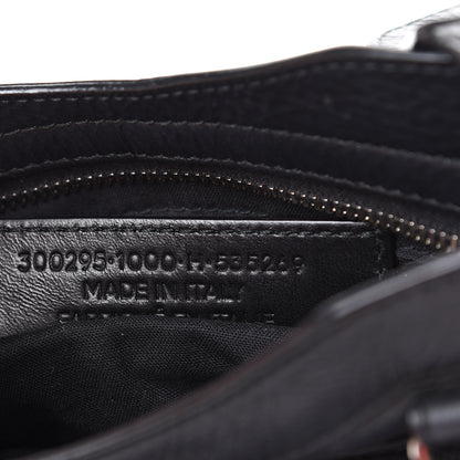 Balenciaga Matte Goatskin Rubber Covered Classic Hardware Mini City Black 6 of 12