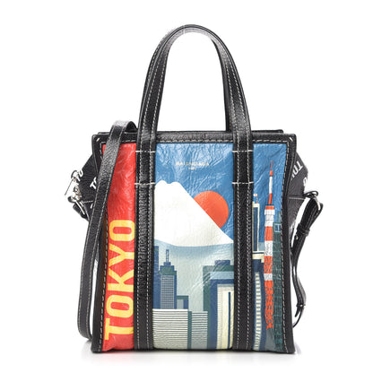Balenciaga Agneau Arena Tokyo Print XS Bazar Shopper Tote 1 of 10