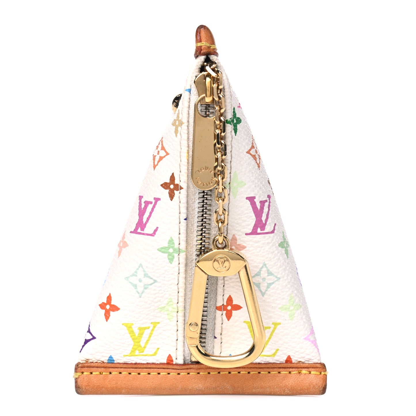 Monogram Multicolor Berlingot Coin Purse White