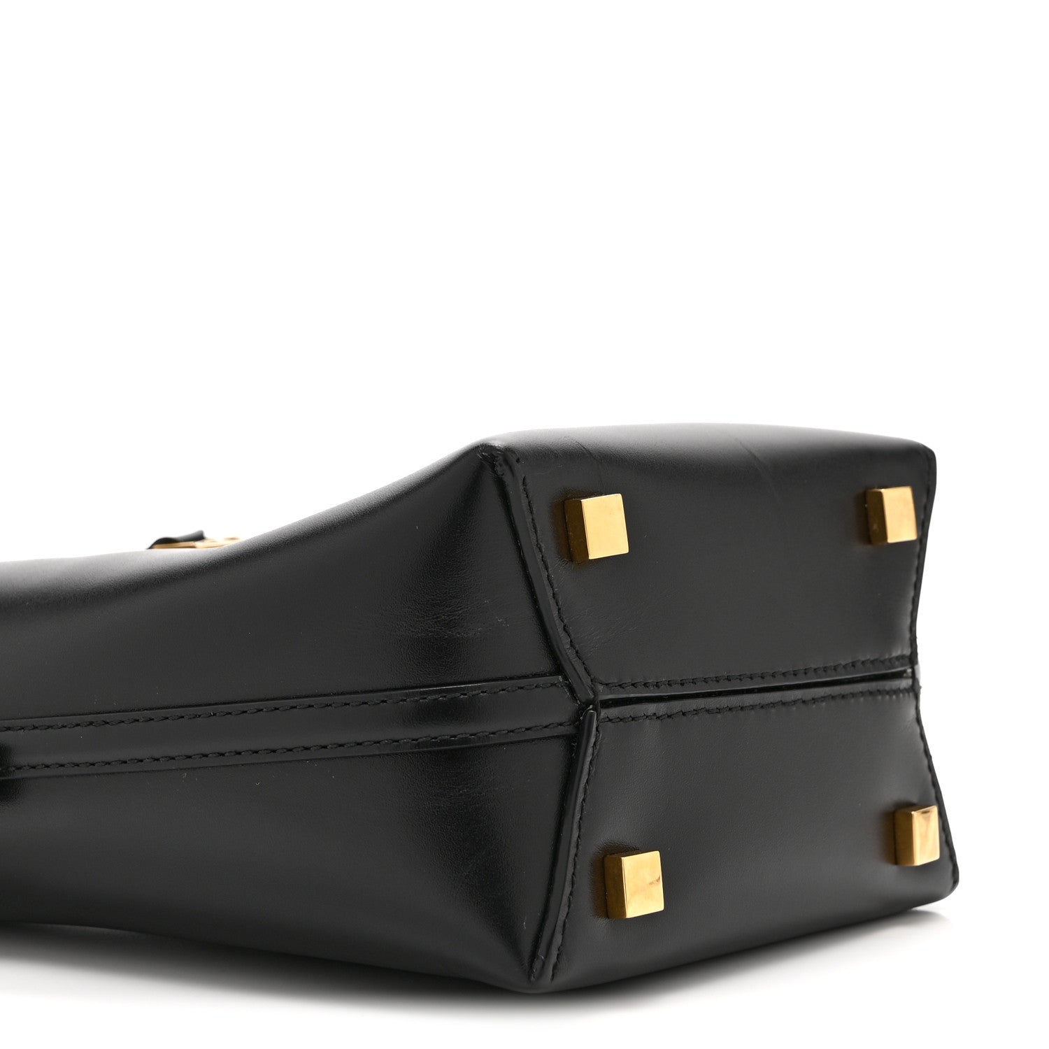 Saint Laurent Shiny Calfskin Le 37 Mini Bucket Bag Black 9 of 10
