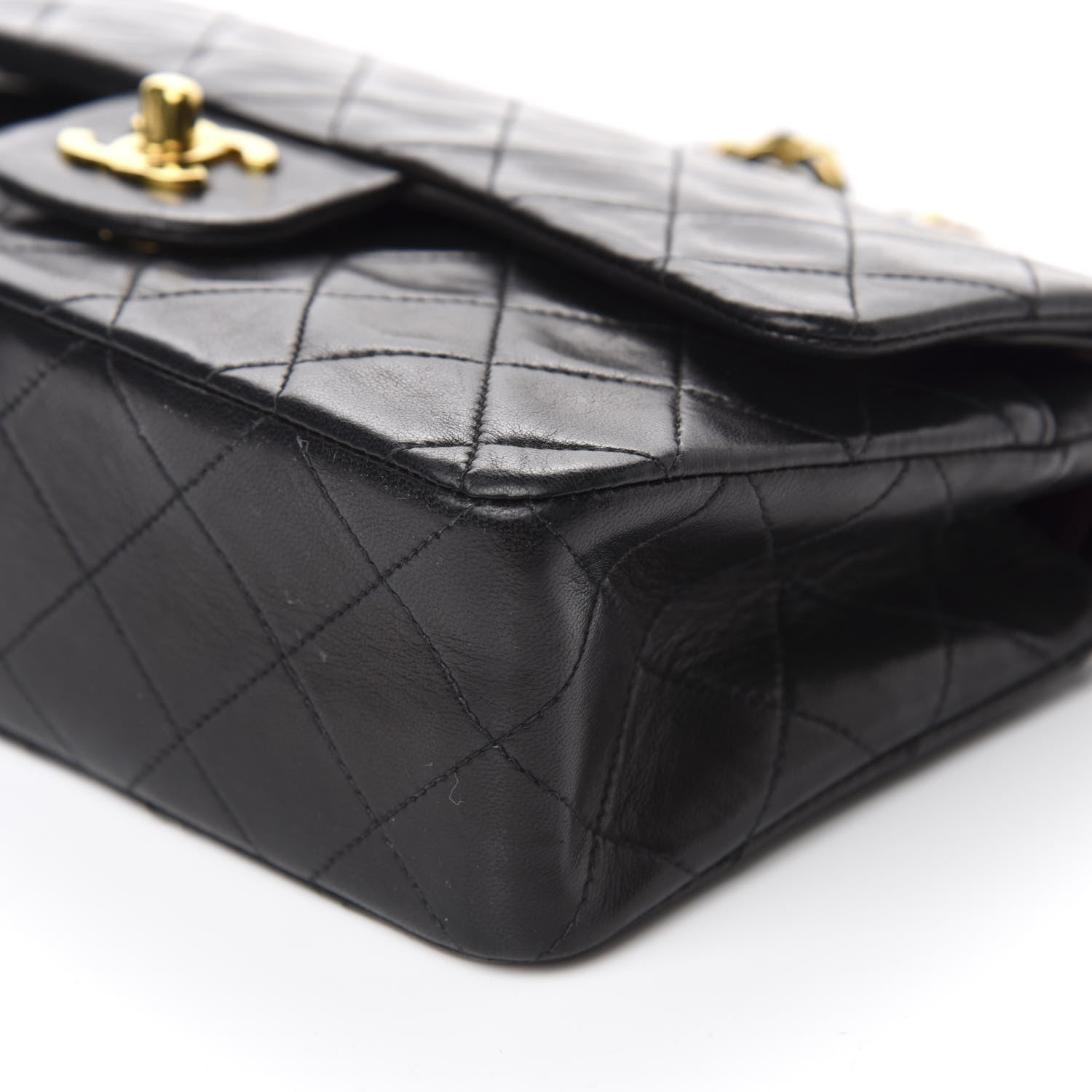 Chanel Lambskin Quilted Small Double Flap Black 7 of 16