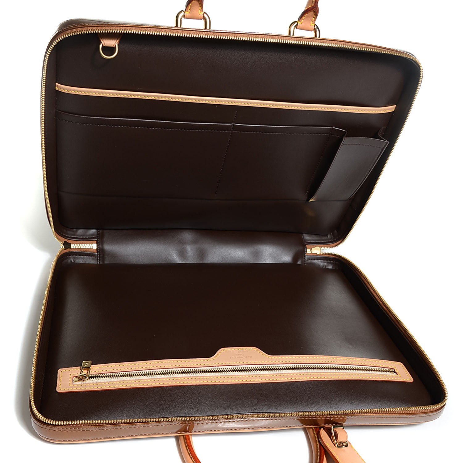 Louis Vuitton Vernis Vandam Briefcase Bronze 5 of 7