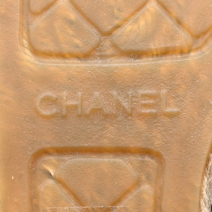Chanel Fabric CC Espadrilles 37 Navy Ivory Black 6 of 12