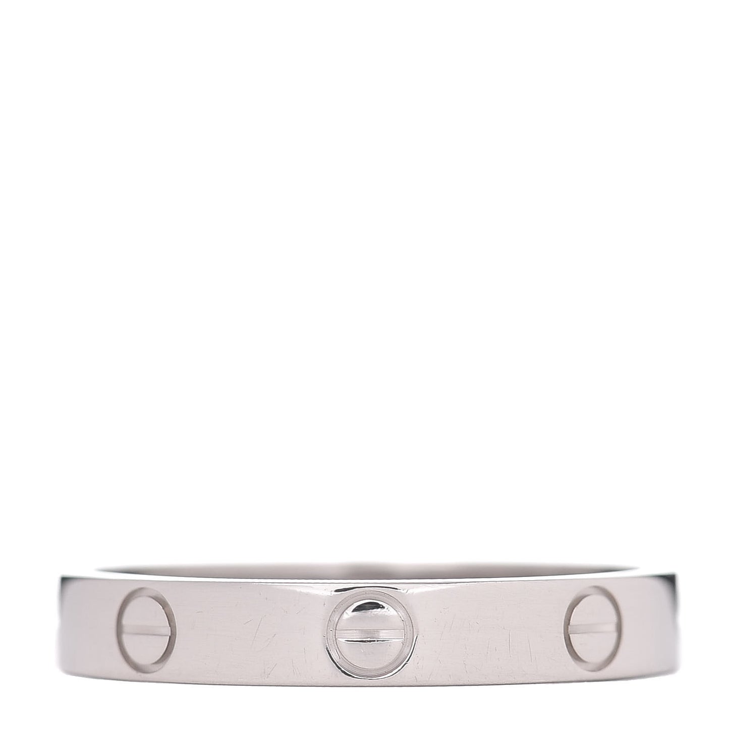 18K White Gold 3.5mm LOVE Wedding Band Ring 60 9