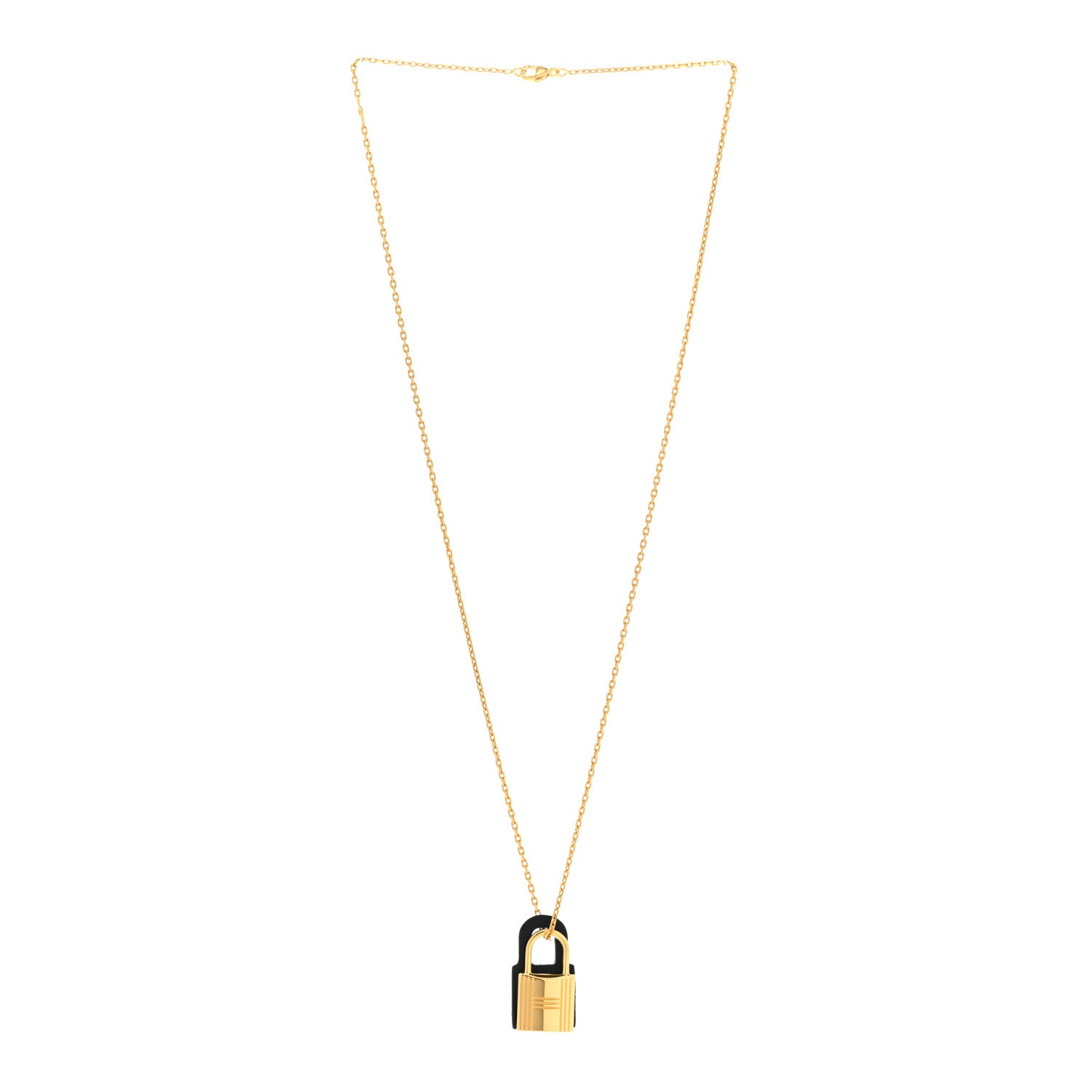 Hermes Swift Small O'Kelly Pendant Necklace Black 3 of 7
