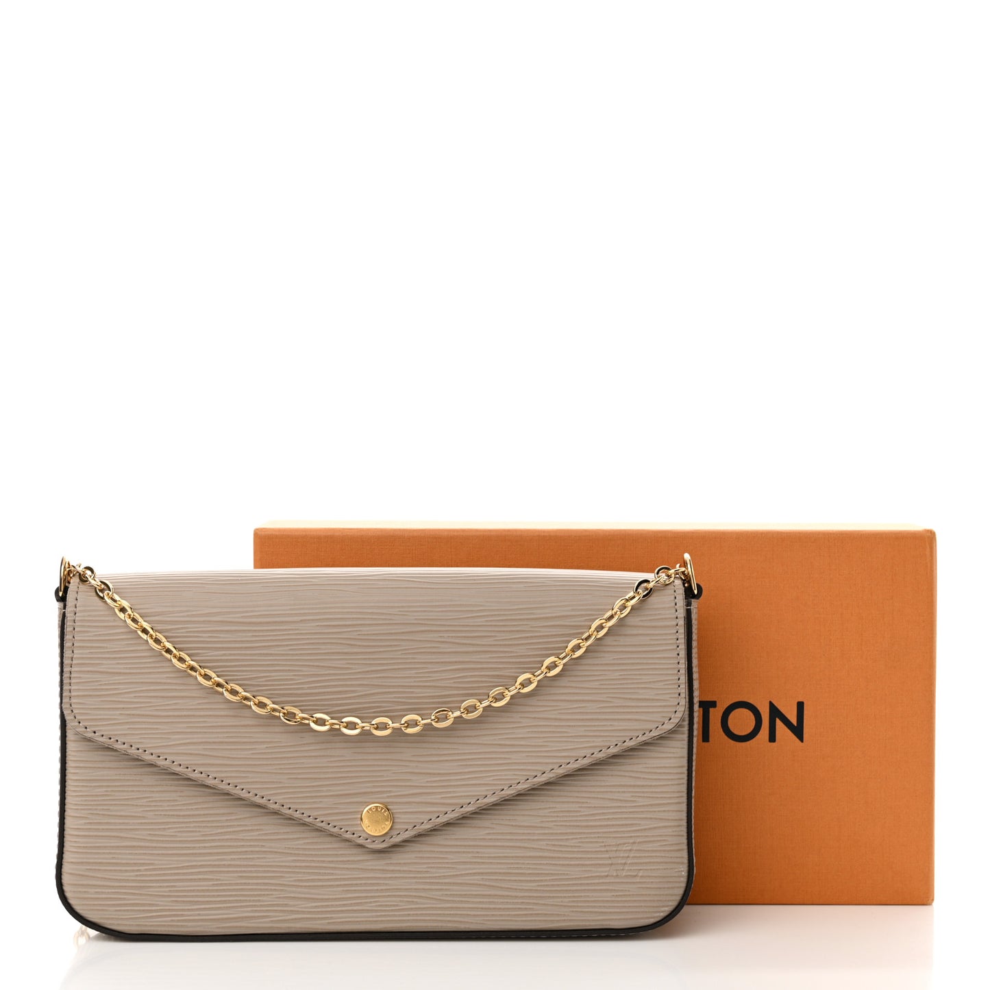 Epi Felicie Pochette Chain Wallet Galet