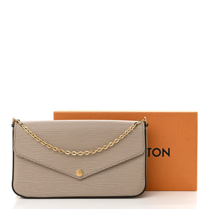 Louis Vuitton Epi Felicie Pochette Chain Wallet Galet 11 of 11