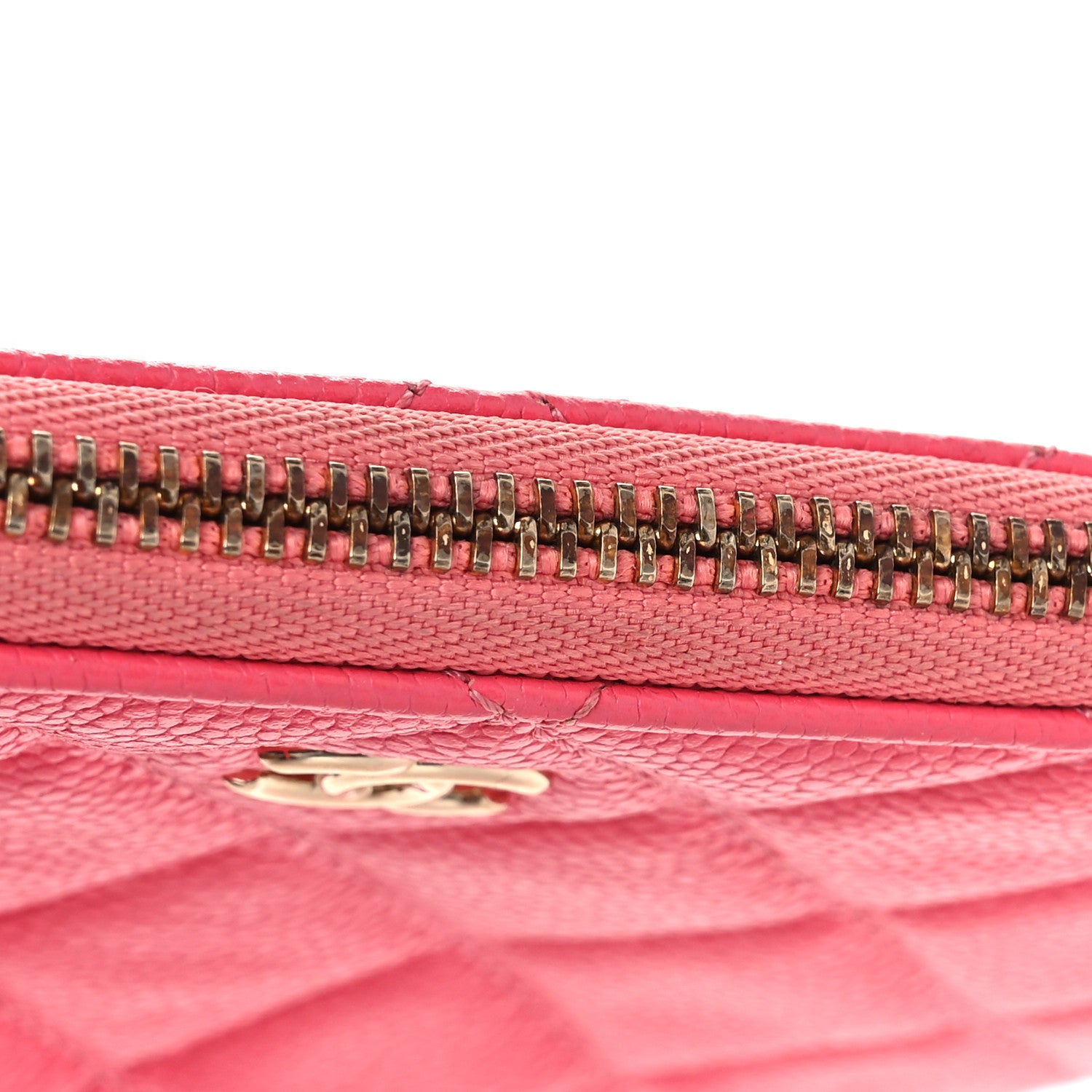 Chanel Caviar Quilted Small Cosmetic Case Pink 9 of 11