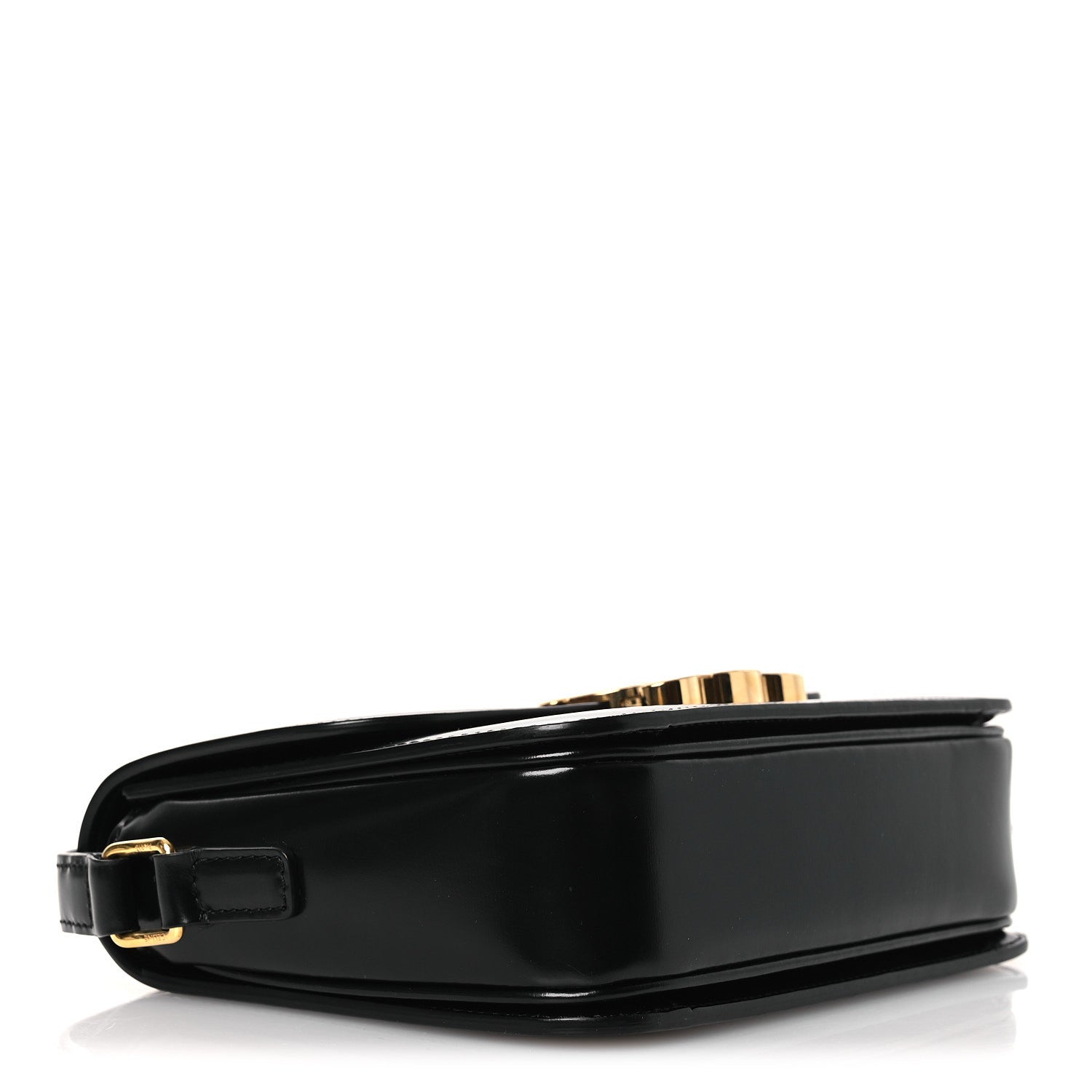 Celine Shiny Calfskin Teen Triomphe Black 3 of 12