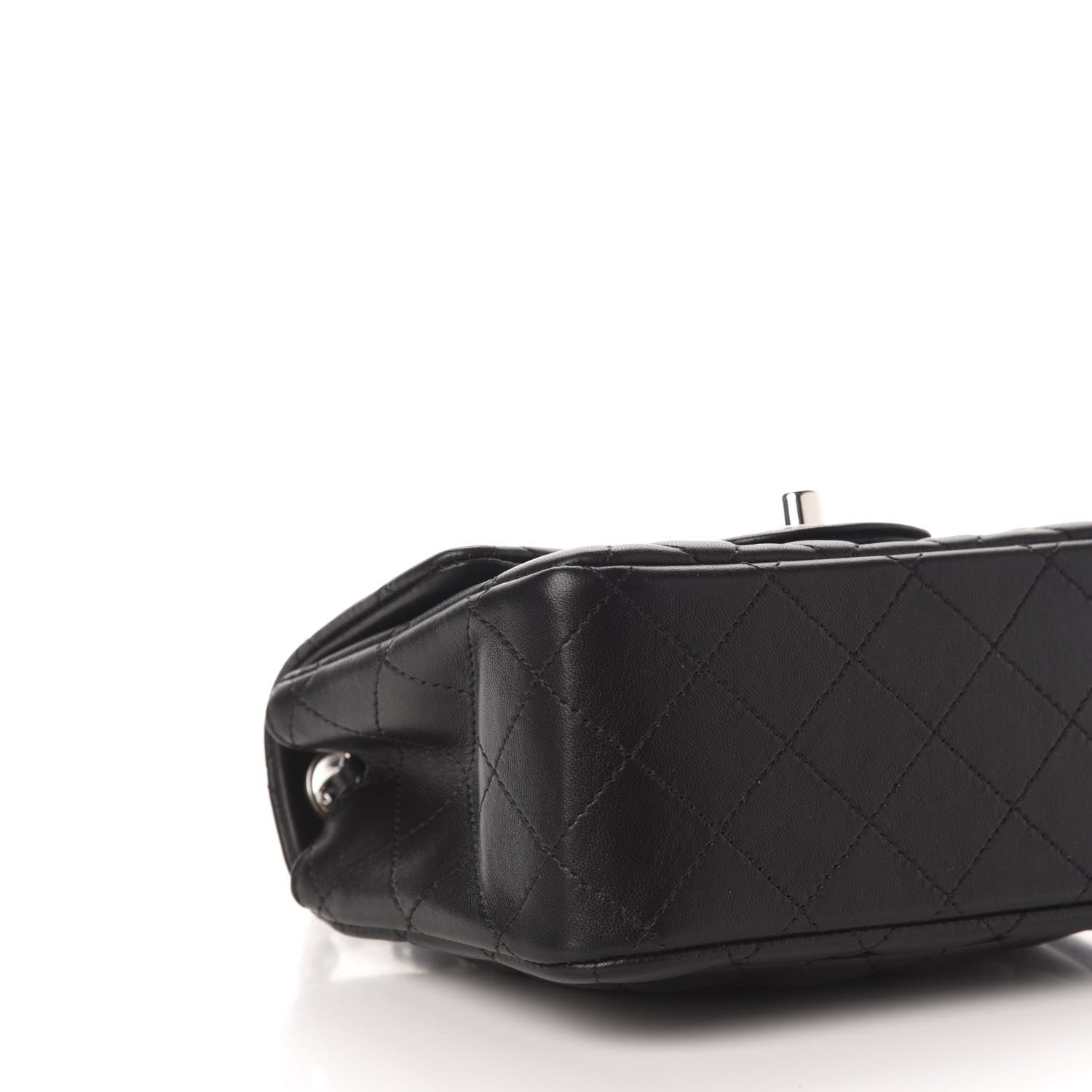 Chanel Lambskin Quilted Mini Square Flap Black 10 of 11