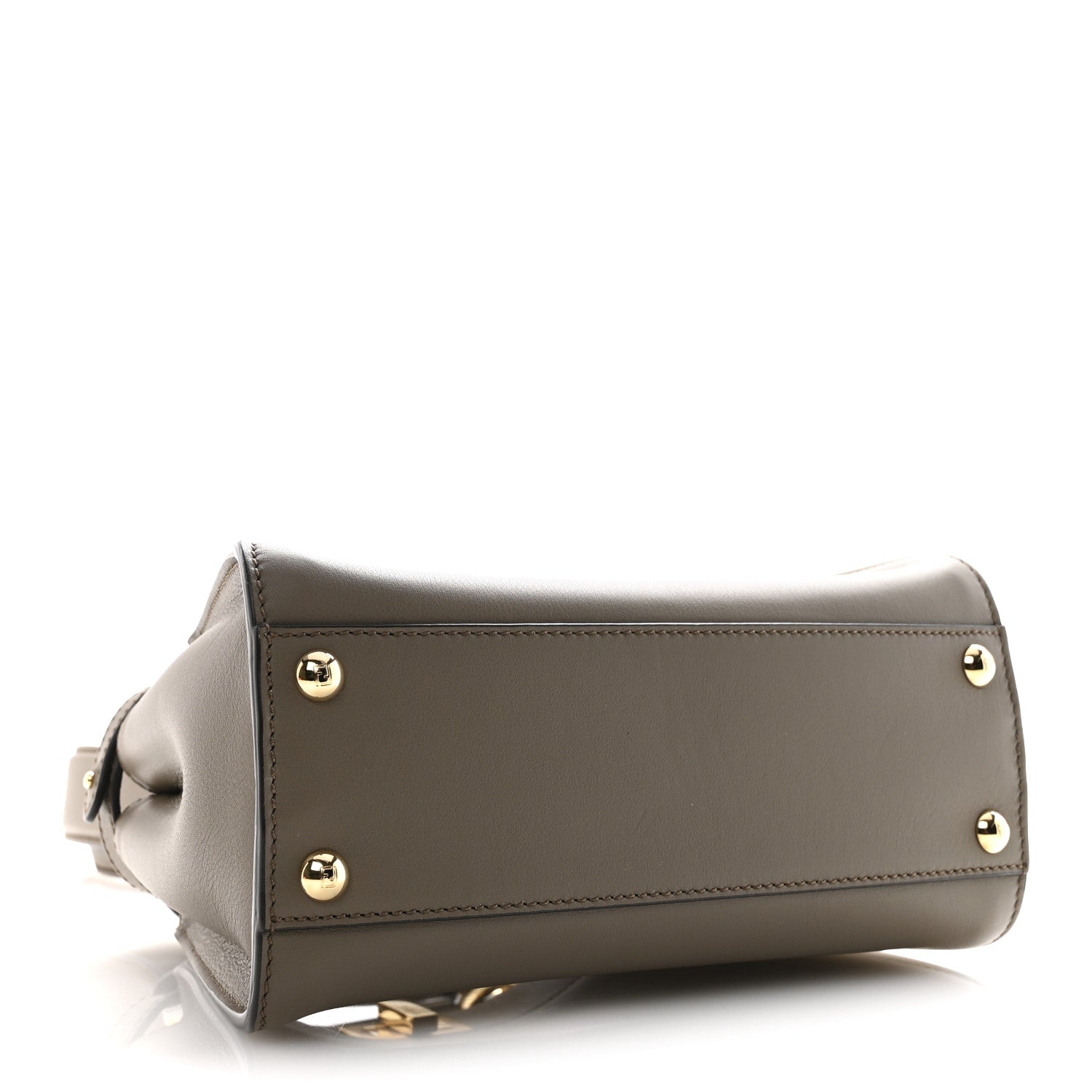Fendi Vitello Seta Canvas FF Embroidered Mini Peekaboo Iconic